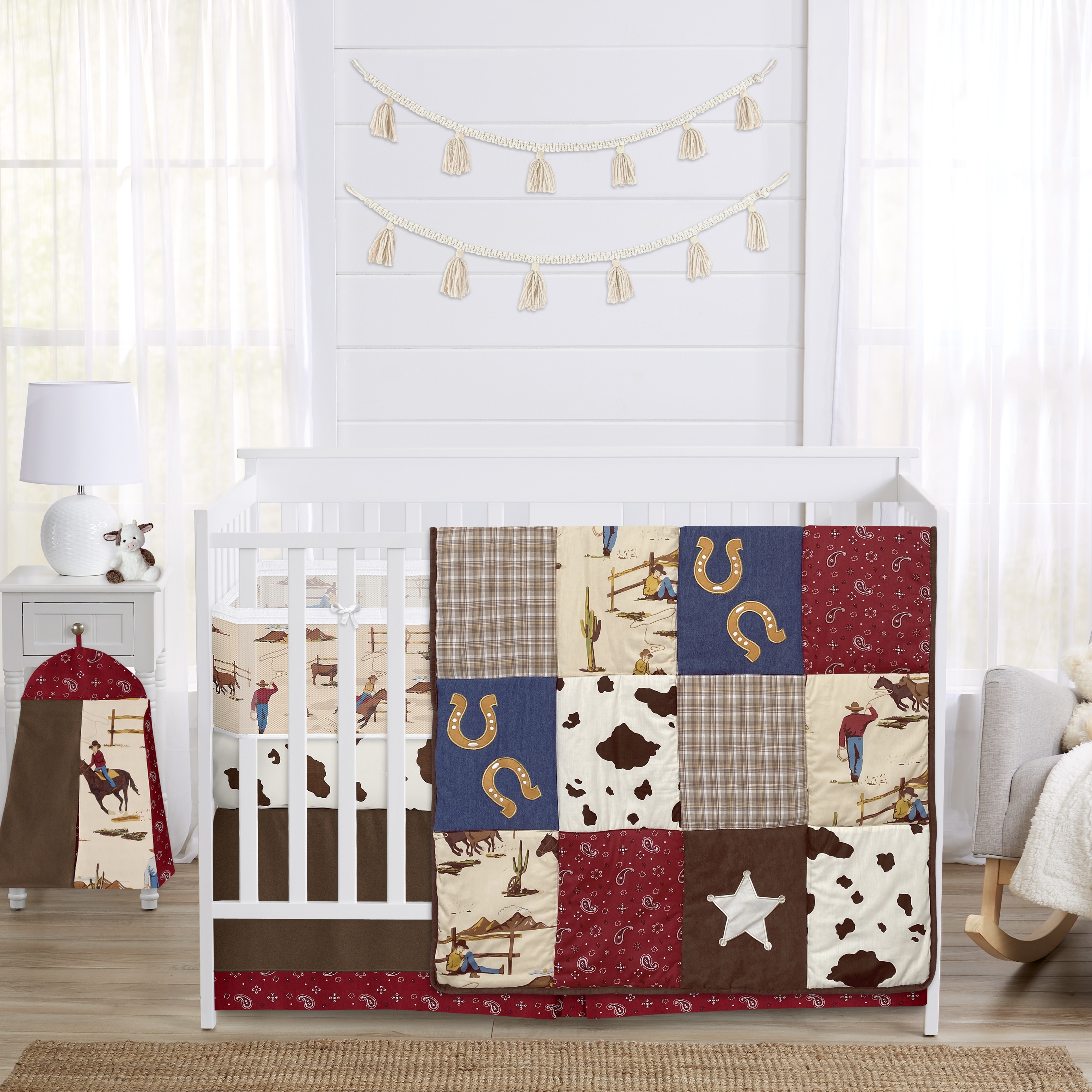 Western girl sales crib bedding